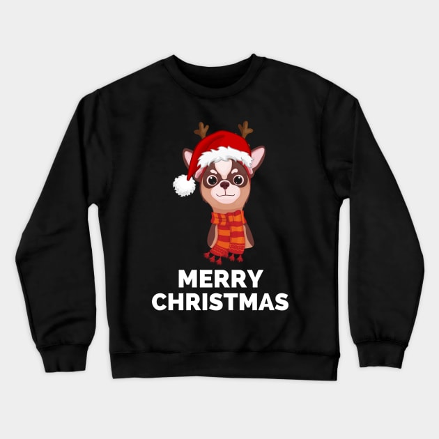 Chihuahua Funny Holiday Christmas - Chihuahua Funny Holiday Christmas Celebration - Chihuahua Lover Gifts Crewneck Sweatshirt by Famgift